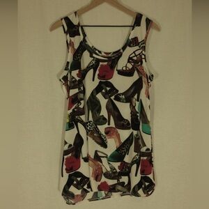vintage high heel shoe tank top
